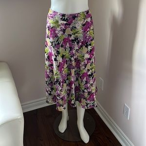 Jones New York silk floral skirt, size 14